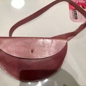 Pink Leather waistbag
